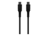 Изображение Fixed | Liquid Silicone Cable USB-C/USB-C, 1.2m, 60W | FIXDLS-CC12-BK