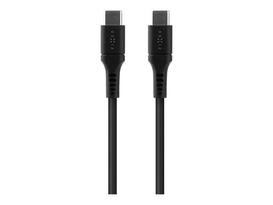 Изображение Fixed | Liquid Silicone Cable USB-C/USB-C, 1.2m, 60W | FIXDLS-CC12-BK
