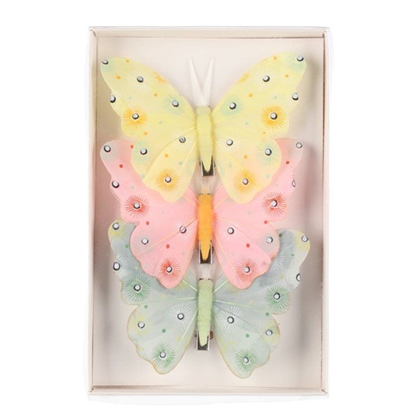 Attēls no Fl.dekors Lieldienu Verso Tauriņi 11.5x1x8cm 3gab.