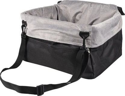 Attēls no Flamingo FLAMINGO Fotelik samochodowy dla psa Ula, szary, 41 x 36 x 25 cm