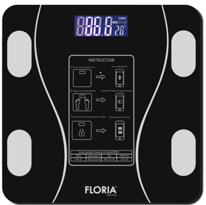 Attēls no Floria ZLN8962 ANALYTICAL BATHROOM SCALE