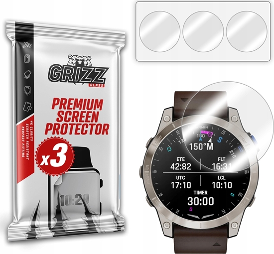 Изображение Folia hydroelowa GrizzGlass Hydrofilm do Garmin D2 Mach 1 47mm