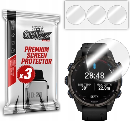 Изображение Folia hydroelowa GrizzGlass Hydrofilm do Garmin Descent Mk3 43mm