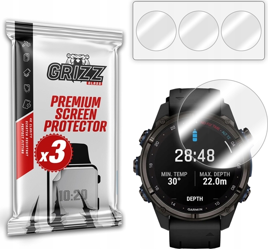 Изображение Folia hydroelowa GrizzGlass Hydrofilm do Garmin Descent Mk3 43mm