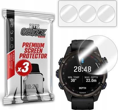 Изображение Folia hydroelowa GrizzGlass Hydrofilm do Garmin Descent Mk3i 51mm