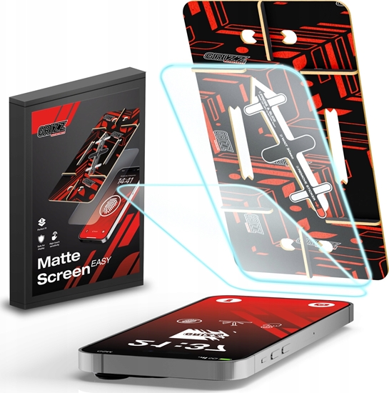 Изображение Folia matowa GrizzGlass MatteScreen Easy do Apple iPhone 12 Pro [2 PACK]