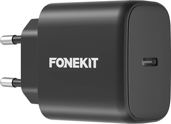 Picture of FoneKit GaN PD 65W AC power adapter, USB-C, black