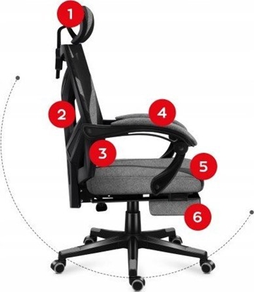 Attēls no Fotel Huzaro gamingowy Combat 5.0 Grey