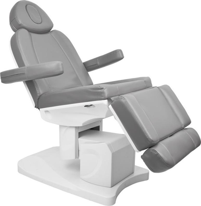 Picture of FOTEL KOSMETYCZNY ELEKTR. AZZURRO 708A 4 SILN. SZARY PODGRZEWANY