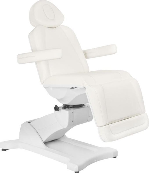 Picture of FOTEL KOSMETYCZNY ELEKTR. AZZURRO 869A OBROTOWY 4 SILN. BIAY