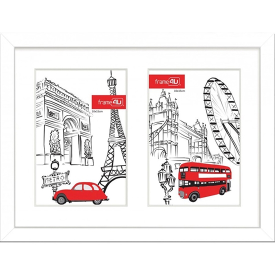 Picture of Fotorāmis-galerija Japan 20x27 2x(10x15cm) balts