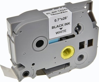 Picture of G&G G&G kompatybilny tama do drukarek etykiet, dla Brother, TZE-241, czarny druk/biay podkad, laminowane, 8m, 18mm