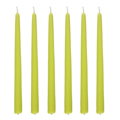 Изображение Galda svece Antique zaļa 2.2x28cm 7h 6gab.