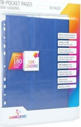 Attēls no Gamegenic Gamegenic: 18-Pocket Pages Sideloading - Blue (10 szt)