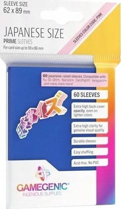 Attēls no Gamegenic Gamegenic: Japanese Size Prime Sleeves (62x89 mm) 60 sztuk, Blue