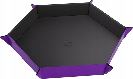 Picture of Gamegenic Gamegenic: Magnetic Dice Tray - Hexagonal - Black/Purple