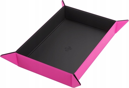 Attēls no Gamegenic Gamegenic: Magnetic Dice Tray - Rectangular - Black/Pink