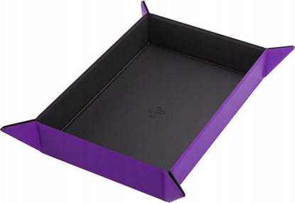 Attēls no Gamegenic Gamegenic: Magnetic Dice Tray - Rectangular - Black/Purple
