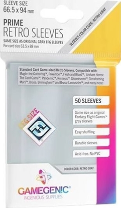 Picture of Gamegenic Gamegenic: Prime Retro Sleeves (66,5x94 mm) 50 sztuk, Clear