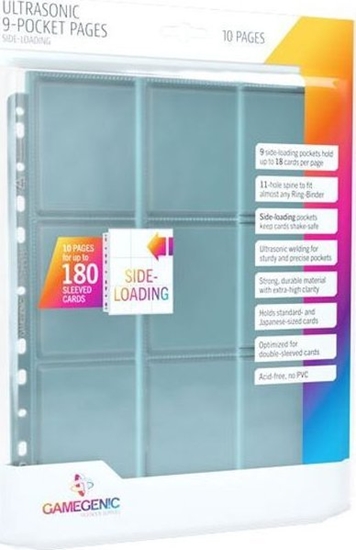 Picture of Gamegenic Gamegenic: Ultrasonic 9-Pocket Pages Sideloading (10 szt)