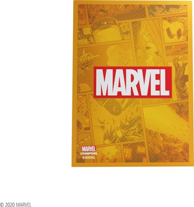 Attēls no Gamegenic MARVEL Art Sleeves (66 mm x 91 mm) Orange 50+1 szt.