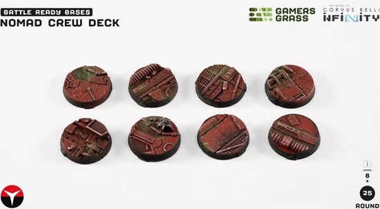 Picture of Gamers Grass Gamers Grass: infinity - Nomad Crew Deck - Round 25mm (8x)