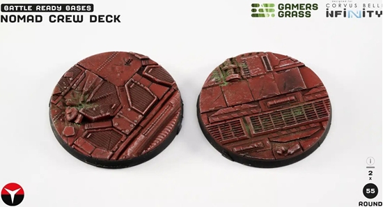 Picture of Gamers Grass Gamers Grass: Infinity - Nomad Crew Deck - Round 55mm (2x)