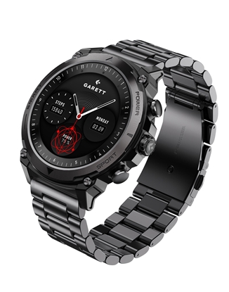 Picture of Garett Atom Black steel Smartwatch