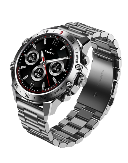 Picture of Garett V14 Silver steel Smartwatch