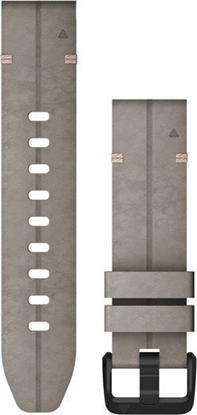 Изображение Garmin Pasek zamszowy na nadgarstek QuickFit 20 (ilasty / czarna sprzczka) (010-12876-00)