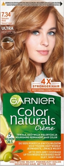 Изображение Garnier Garnier Color Naturals Krem koloryzujcy nr 7.34 Naturalna Mied 1op