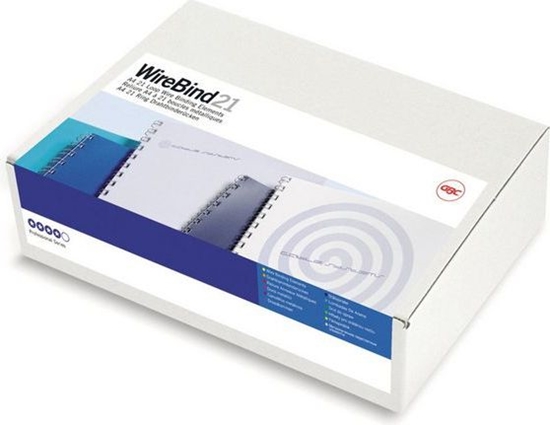 Picture of GBC Grzbiety drutowe 21 zwoje 14mm, srebrne 100 szt. (GBC042)