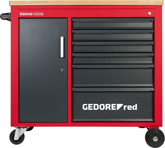 Picture of GEDORE red Workshop Trolley MECHANIC PLUS with 6 Drawers