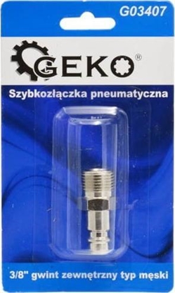 Picture of Geko SZYBKOZCZKA PNEUMATYCZNA TYP MSKI 3/8" GWINT ZEWNTRZNY (BLISTER) (10/100) G03407 GEKO