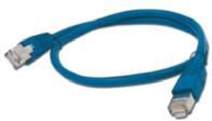 Изображение Gembird PATCH CORD RJ45, osonka zalewana, kat. 5e, FTP, 0.5m, niebieski (PP22-0.5M/B)