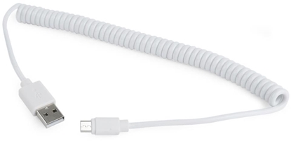 Изображение Gembird USB Male / MicroUSB Male - White 1.8m 