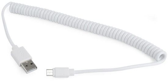 Picture of Gembird USB Male / MicroUSB Male - White 1.8m 