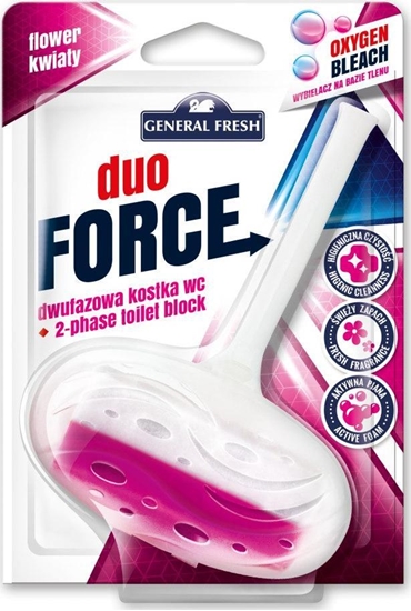 Picture of General Fresh Kostka do WC DUO FORCE zawieszka 40g kwiat GENERAL FRESH