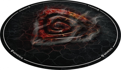 Picture of Genesis Tellur 400 Round Lava Floor Mat | Black