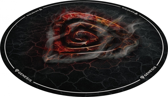 Picture of Genesis Tellur 400 Round Lava Floor Mat | Black
