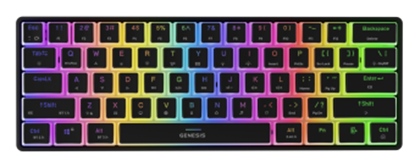 Picture of Genesis Thor 660 G2 60% Black RGB Gateron Brown