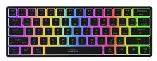 Picture of Genesis Thor 660 G2 60% Black RGB Gateron Brown