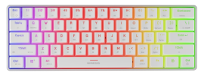 Picture of Genesis Thor 660 G2 60% White RGB Gateron Brown 