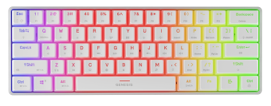 Изображение Genesis Thor 660 G2 60% White RGB Gateron Brown 