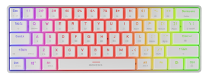 Picture of Genesis Thor 660 G2 60% White RGB Gateron Red