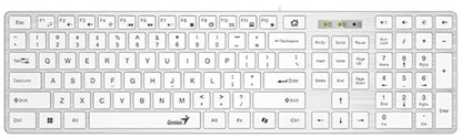 Picture of Genius SlimStar 126 COPILOT, klawiatura CZ/SK, klasyczna, przewodowa (USB), bia�a