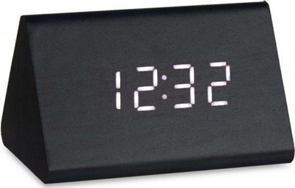 Picture of Gift Decor Cyfrowy Zegarek Stacjonarny Czarny PVC Drewno MDF (11,7 x 7,5 x 8 cm)