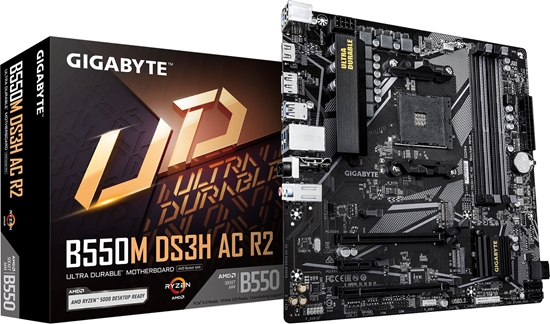 Picture of Mainboard|GIGABYTE|AMD B550|SAM4|Micro-ATX|Memory DDR4|Memory slots 4|B550MDS3HACR2