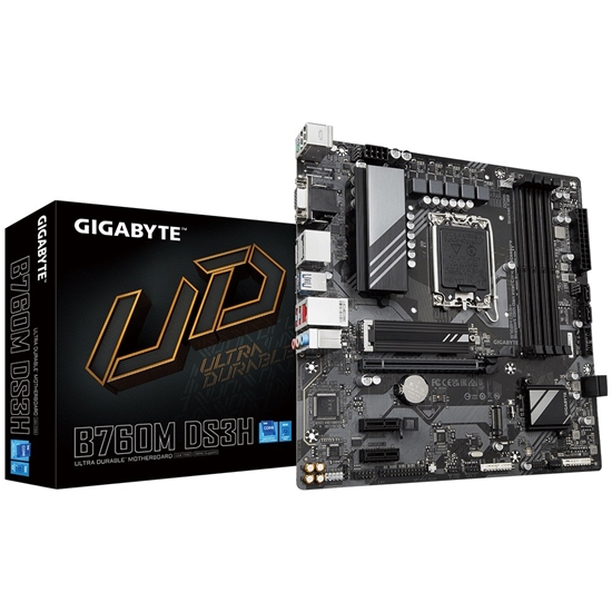 Изображение Gigabyte B760M DS3H motherboard Intel B760 Express LGA 1700 micro ATX