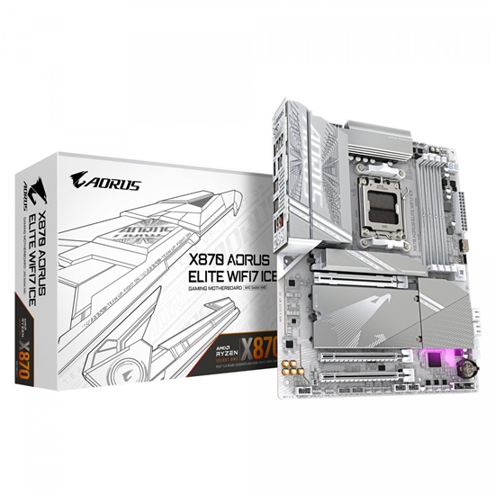 Изображение GIGABYTE X870 A ELITE WF7 ICE AM5 ATX MB